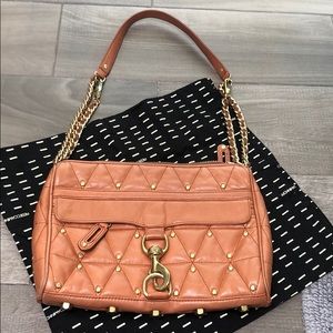 Rebecca Minkoff Tan Studded Shoulder Bag